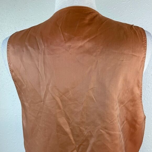 CLifford & Willis Leather Dress Vest Size M EUC - Picture 7 of 9
